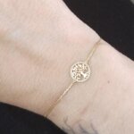 Bracelet Femme Arbre de vie Or jaune 750/1000 ROBBEZ MASSON porté
