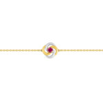 Bracelet Femme Or jaune 750/1000, Rhodium et Rubis ROBBEZ MASSON