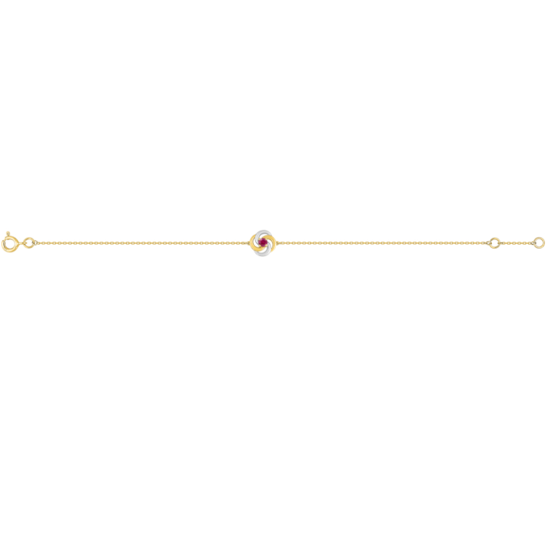 Bracelet-Femme-Or-jaune-rhodium-et-Rubis-robbez-masson-4-7065-R3-entier Bracelet Femme Or jaune 750/1000, Rhodium et Rubis ROBBEZ MASSON, entier