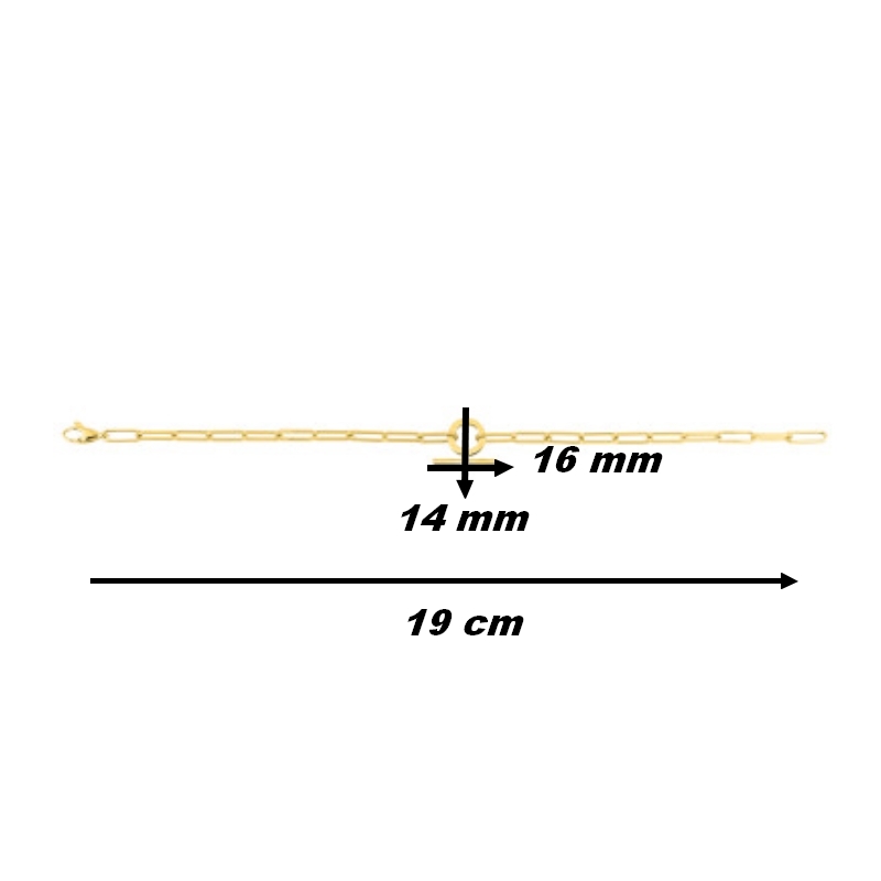 Bracelet-Femme-Plaque-Or-et-oxydes-MURAT-103018-1-dimensions Bracelet Femme Plaqué Or et oxydes MURAT, dimensions
