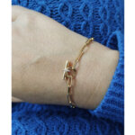 Bracelet Femme Plaqué Or et oxydes MURAT porté