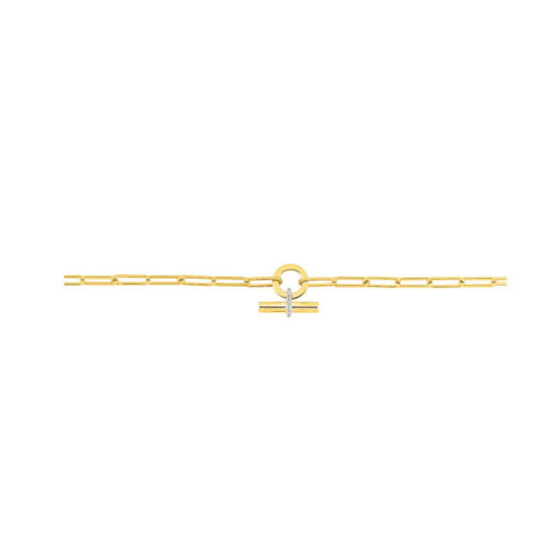 Bracelet-Femme-Plaque-Or-et-oxydes-MURAT-103018-1 Bracelet Femme Plaqué Or et oxydes MURAT