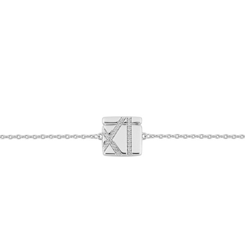 Bracelet-Femme-carre-Argent-et-oxydes-MURAT-303006-1 Bracelet Femme carré Argent 925/1000 et Oxydes de zirconium MURAT