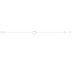 Bracelet Femme Cœur Or blanc 750/1000 ROBBEZ MASSON entier