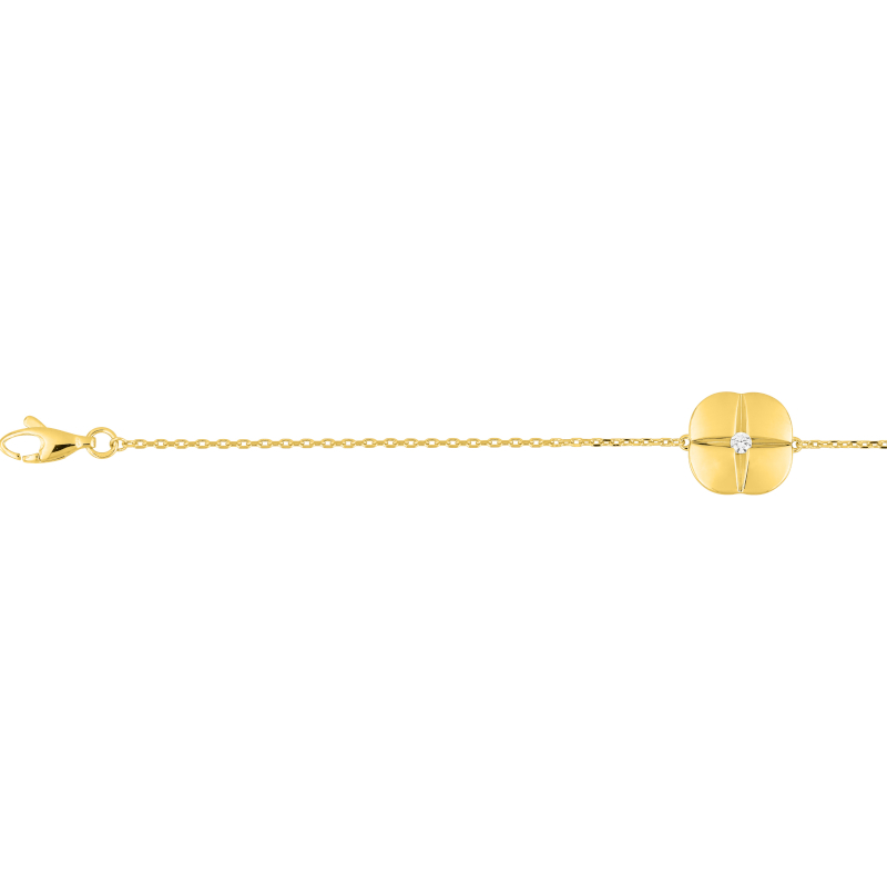 Bracelet-Femme-plaque-or-et-oxyde-MURAT-103731-1 Bracelet Femme Plaqué Or et Oxyde MURAT