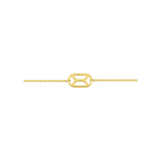 Bracelet graphique Femme Plaqué Or MURAT