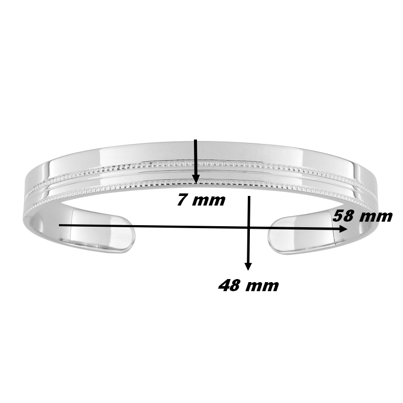 Bracelet-jonc-Femme-Argent-MURAT-303439-largeur Bracelet jonc Femme Argent 925/1000 MURAT, largeur