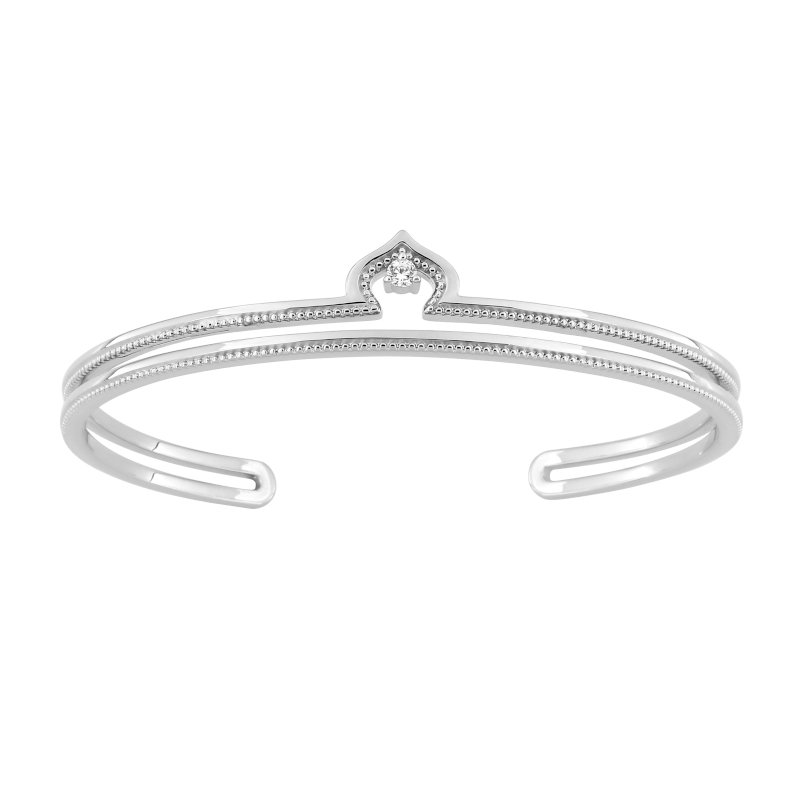 Bracelet jonc royale Femme Argent 925/1000 et Oxyde de zirconium MURAT