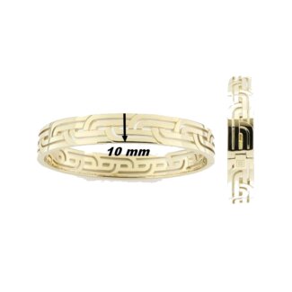 Bracelet jonc femme Plaqué Or Guy Laroche large