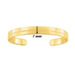 Bracelet jonc Femme plaqué or MURAT, dimensions