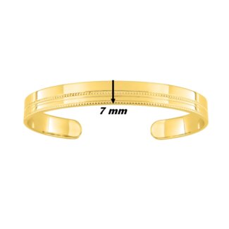 Bracelet jonc Femme plaqué or MURAT, dimensions