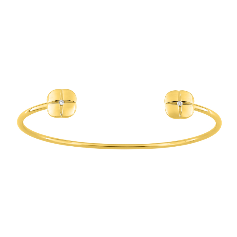 Bracelet jonc Femme plaqué or et oxydes MURAT