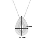 Collier long Femme Argent 925/1000 MURAT, dimensions