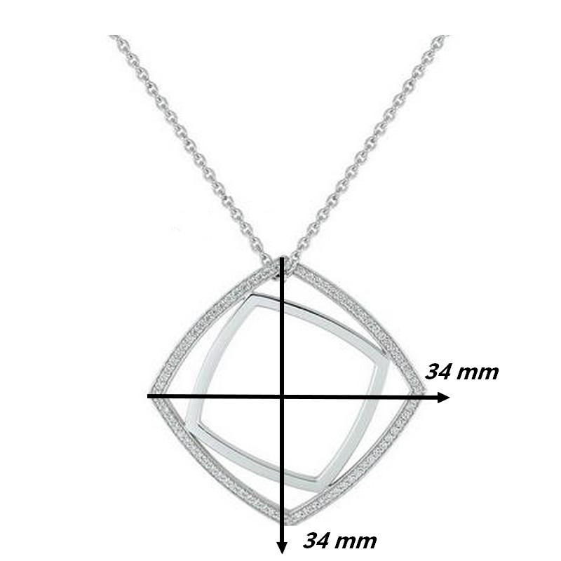Collier-Femme-Argent-et-Oxydes-GUY-LAROCHE-ATX501AZ-dimension Collier femme Guy Laroche Argent et Oxydes dimensions