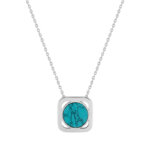Collier Femme Argent 925/1000 et Turquoise MURAT