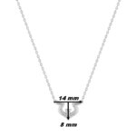 Collier Femme royale Argent 925/1000 et Oxyde de zirconium MURAT, dimensions