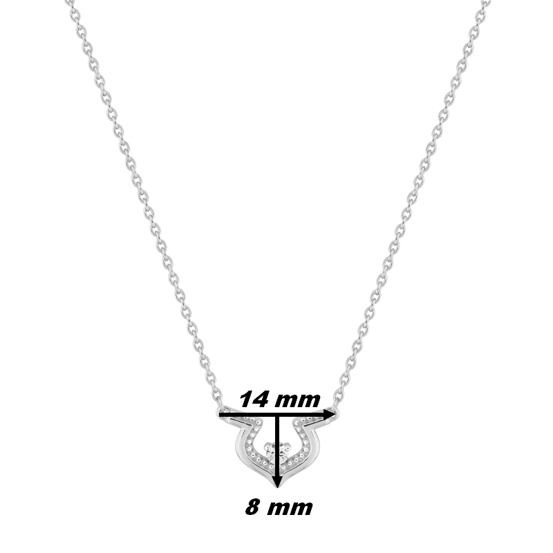Collier-Femme-Argent-et-oxyde-MURAT-302020-1-dimensions Collier Femme royale Argent 925/1000 et Oxyde de zirconium MURAT, dimensions