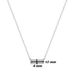 Collier Femme Argent 925/1000 et Oxydes de zirconium MURAT, dimensions