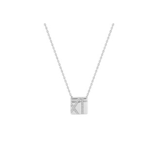 Collier Femme Argent 925/1000 et Oxydes de zirconium carré MURAT