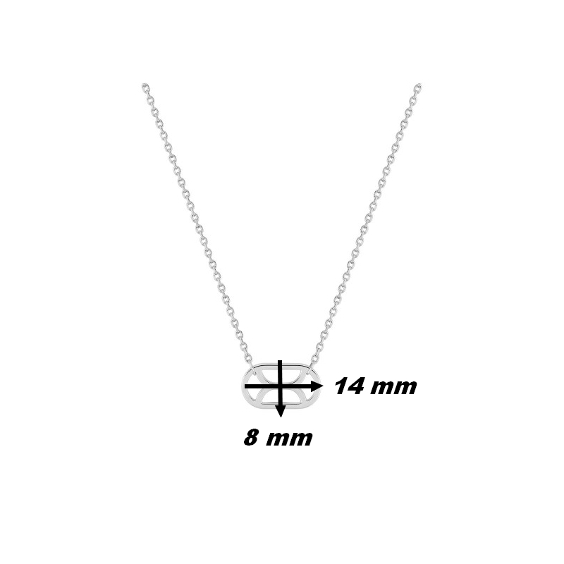 Collier-Femme-Argent-graphique-MURAT-302003-dimensions Collier Femme Argent 925/1000 graphique MURAT, dimensions