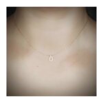 Collier goutte Femme Or jaune 750/1000 ROBBEZ MASSON porté