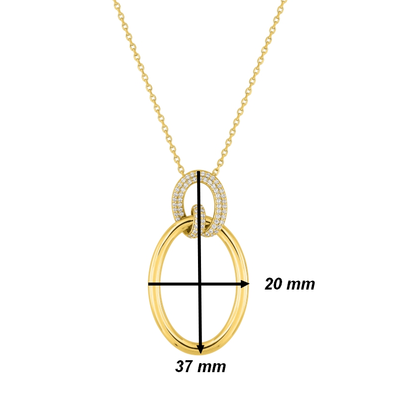 Collier-Femme-Plaque-Or-et-Oxydes-MURAT-102001-1-dimensions Collier Femme Plaqué Or et Oxydes de zirconium MURAT, dimensions