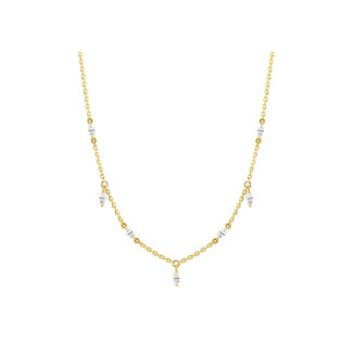 Collier goutte Femme Plaqué Or et Oxydes de zirconium MURAT