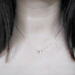 Collier Cœur Femme Or jaune 750/1000 ROBBEZ MASSON porté