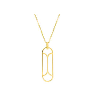 Collier long Femme graphique Plaqué Or MURAT