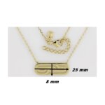 Collier Femme Guy Laroche Plaqué Or mesure