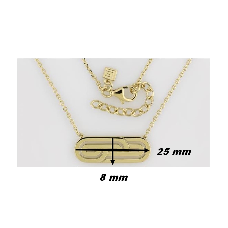 Collier Femme Guy Laroche Plaqué Or mesure