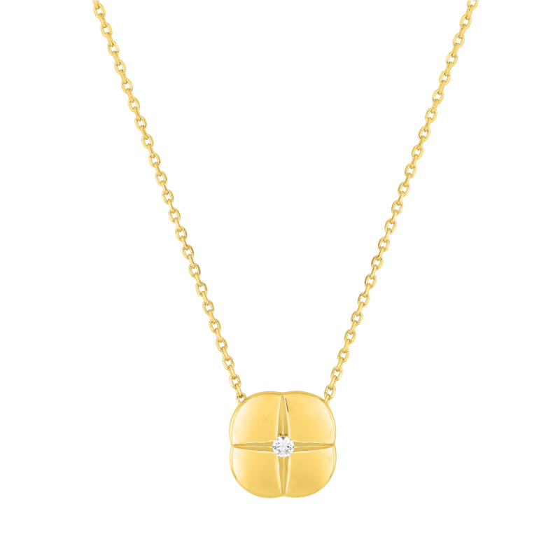 Collier-Femme-plaque-or-et-oxyde-MURAT-102731-1 Collier Femme icône Plaqué Or et Oxyde de zirconium MURAT