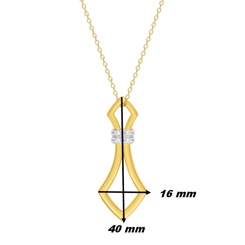 Collier-Femme-plaque-or-oxydes-murat-102896-1-dimensions Collier long Femme Plaqué Or et Oxydes de zirconium MURAT, dimensions