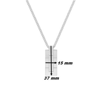 Dimension collier Homme Argent
