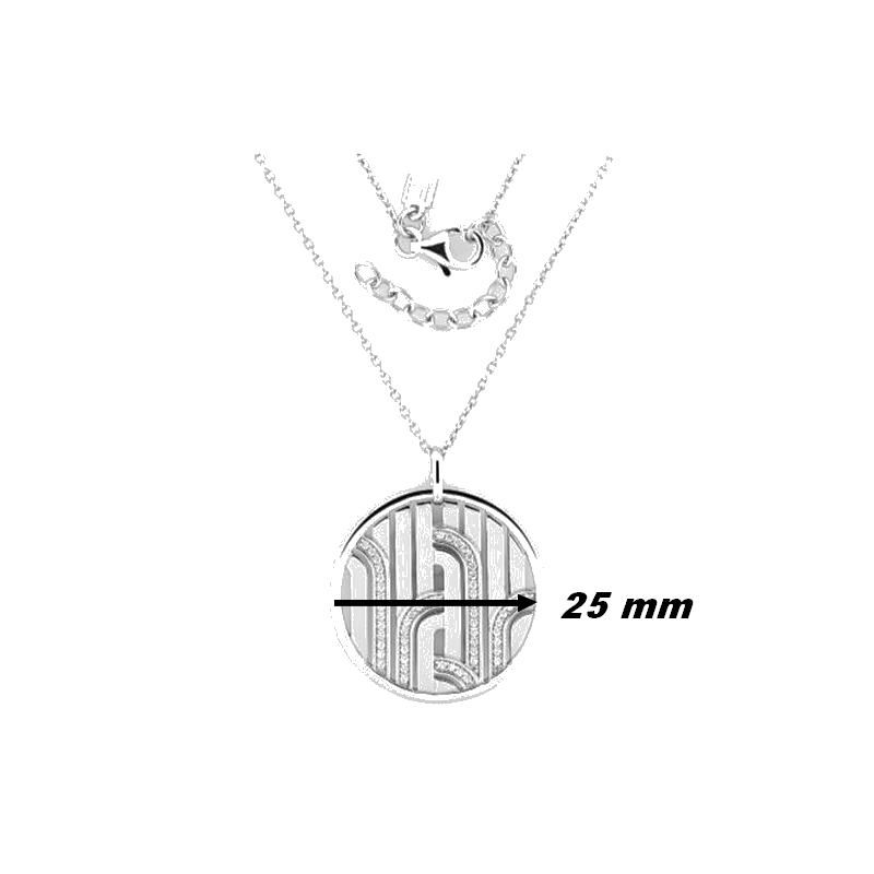 Collier-femme-Argent-et-oxydes-GUY-LAROCHE-G32065-11-dimension Collier Femme Argent et Oxydes Guy Laroche dimensions