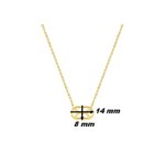 Collier graphique Femme Plaqué Or MURAT, dimensions