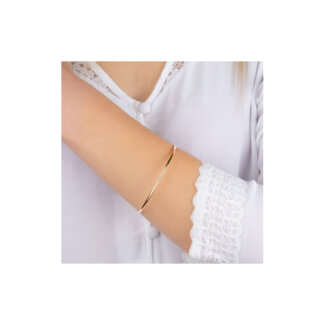 Bracelet Jonc 2.35 mm Femme Or jaune 750/1000 ROBBEZ MASSON porté