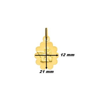Médaille Ange Or jaune 750/1000 ROBBEZ MASSON, dimensions