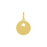 Pendentif Médaille Etoile Or jaune 750/1000 ROBBEZ MASSON