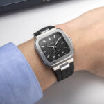 Montre-Cap-Camarat-automatique-Homme-Acier-inoxydable-et-caoutchouc-HERBELIN-1646A14CA poignée