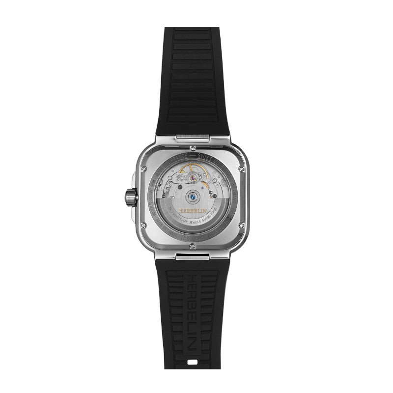 Montre-Cap-Camarat-automatique-Homme-Acier-inoxydable-et-caoutchouc-HERBELIN-1646A14CA-2 Montre-Cap-Camarat-automatique-Homme-Acier-inoxydable-et-caoutchouc-HERBELIN-1646A14CA dos