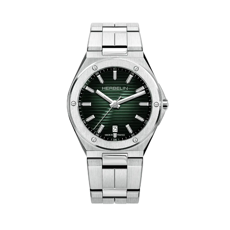 Montre homme Cap Camarat Herbelin cadran vert Référence - 12245B16