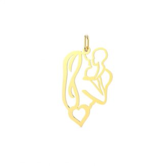 Pendentif Mère et Enfant Or jaune 750/1000 THOMAS JAVON