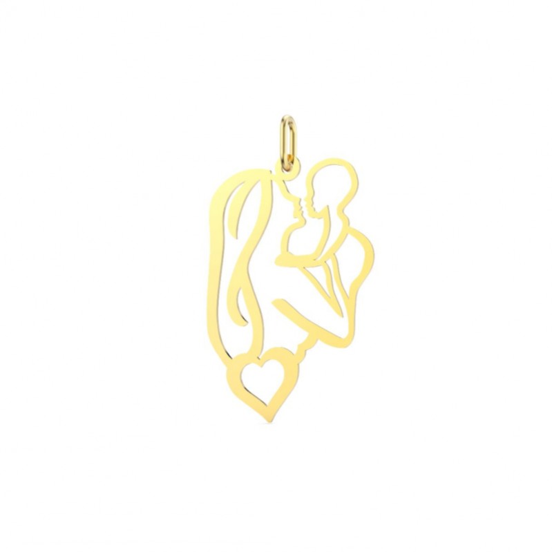 Pendentif Mère et Enfant Or jaune 750/1000 THOMAS JAVON