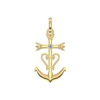 Pendentif-croix-de-Camargue-Or-jaune-et-Diamant-THOMAS-JAVON-CCDT