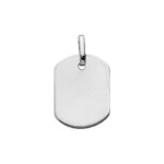 Pendentif Plaque tonneau Or blanc 750/1000 ROBBEZ MASSON