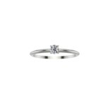 Solitaire Or blanc 750/1000 et Diamant MY LITTLE DREAM by THOMAS JAVON