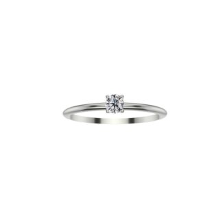 Solitaire Or blanc 750/1000 et Diamant MY LITTLE DREAM by THOMAS JAVON
