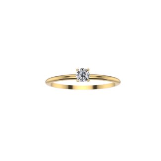 Solitaire Or jaune 750/1000 et Diamant MY LITTLE DREAM by THOMAS JAVON