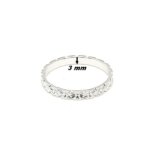 Alliance lapidée Femme Argent 925/1000 ROBBEZ MASSON, largeur